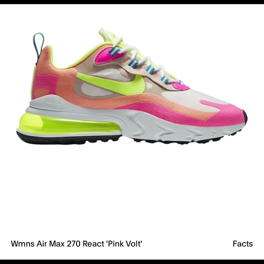 Nike air max 270 react Pink volt NEVER WORN